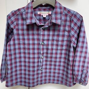 Bonpoint Toddler Boy Long-Sleeve Button Down, Like-New Condition